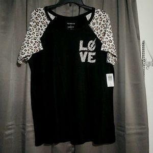 Torrid cheetah print tee